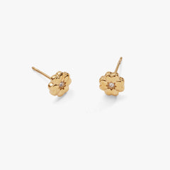 Four-Leaf Clover Mini Stud Earrings, Earrings, $ 28.00, A Moment Of Now™