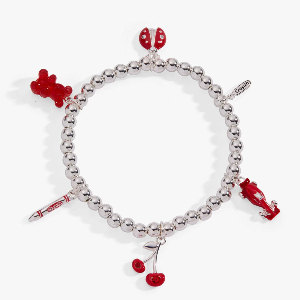 Crayola Fan Favorites Scarlet Charm Stretch Bracelet, Bracelets, $ 48.00, A Moment Of Now™