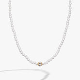 Crystal and Pearl Beaded Necklace