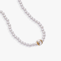 Crystal and Pearl Beaded Necklace, Necklaces, $ 48.00, A Moment Of Now™