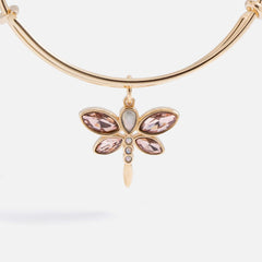 Crystal Dragonfly Bangle | Boutique In USA, Bracelets, $ 28.00, A Moment Of Now™