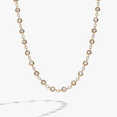 Crystal Pebble Chain Necklace, Necklaces, $ 59.90, A Moment Of Now™