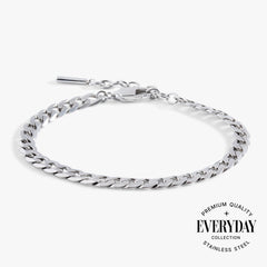 Everyday Flat Curb Chain Bracelet, Bracelets, $ 28.00, A Moment Of Now™