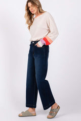 Chic Comfort Denim Blue High Waist Wide Leg Jeans, Jeans, $ 55.00, A Moment Of Now™