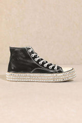 D-Chantel High Top Studded Sneakers - Trendy & Bold, sneakers, $ 55.00, A Moment Of Now™