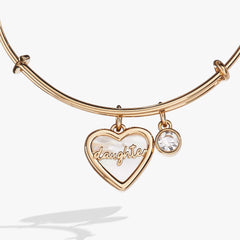 Daughter Mother of Pearl Bangle | Boutique In USA, Bracelets, $ 34.00, A Moment Of Now™