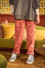 Smiley Face Pattern Baggy Causal Pants, Pants, $ 82.00, A Moment Of Now™