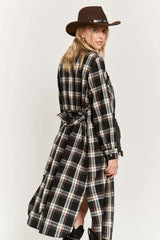 Plus Size Plaid Print Collar Long Shirt Dress, Dresses, $ 69.00, A Moment Of Now™