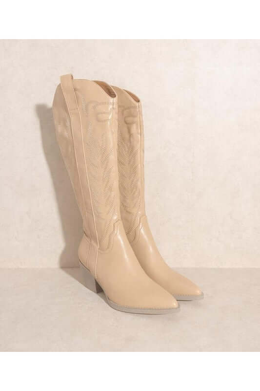 Samara Western Embroidery Point Toe Boots, Boots, $ 89.00, A Moment Of Now™