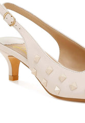 Hegron Stud Embellished Kitten Heels, Heels, $ 69.00, A Moment Of Now™