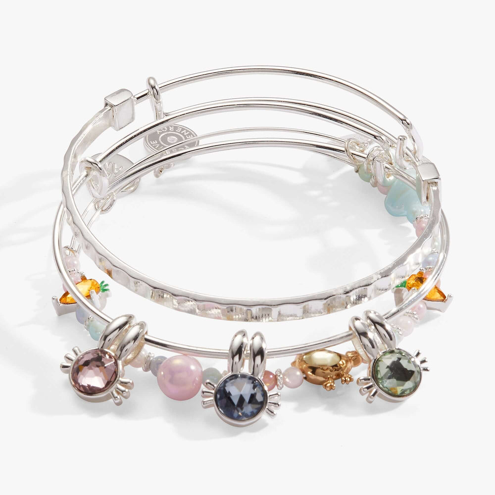 Crystal Bunny Bangles Set of 3, Bracelets, $ 74.00, A Moment Of Now™