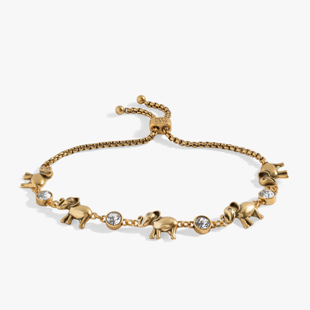 Elephant Crystal Bolo Bracelet, Bracelets, $ 38.00, A Moment Of Now™