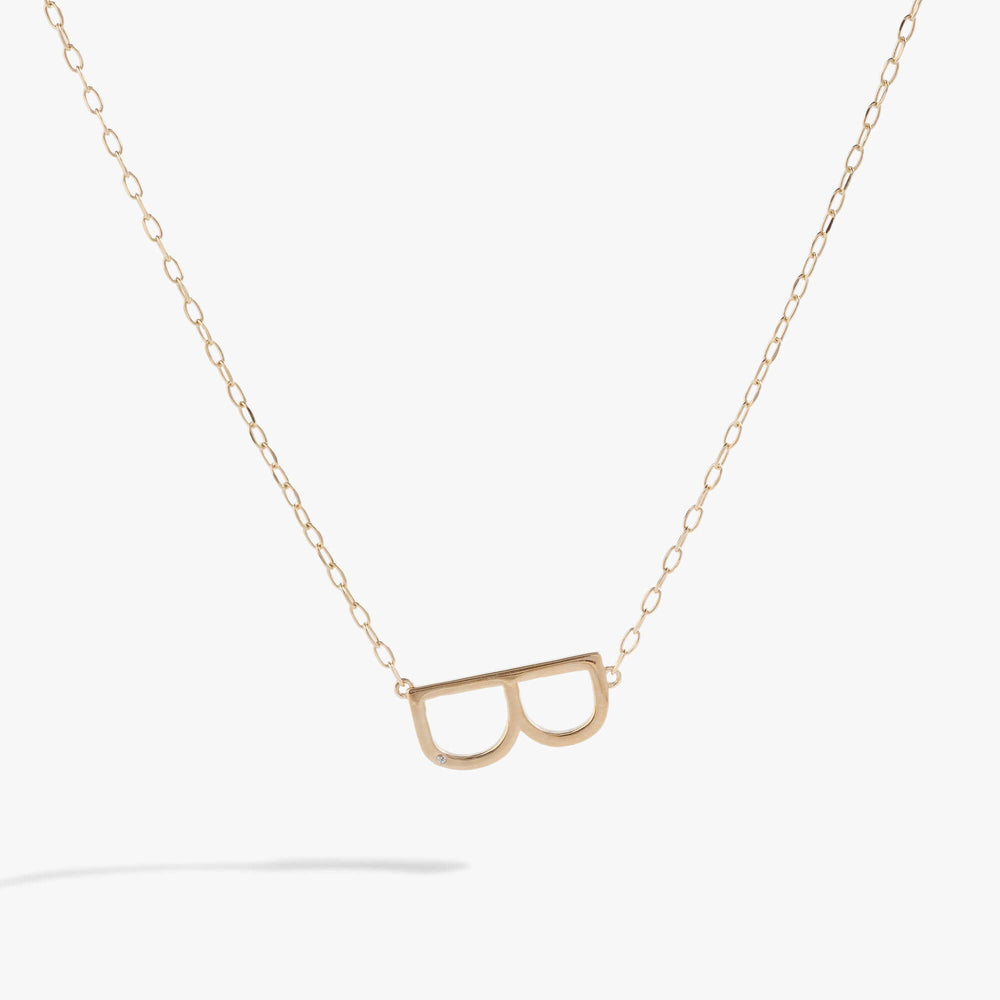 Initial B Precious Elongated Necklace | Boutique In USA, Necklaces, $ 39.90, A Moment Of Now™