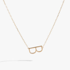 Initial B Precious Elongated Necklace | Boutique In USA, Necklaces, $ 39.90, A Moment Of Now™