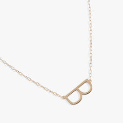 Initial B Precious Elongated Necklace | Boutique In USA, Necklaces, $ 39.90, A Moment Of Now™