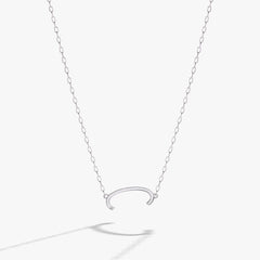 Initial C Precious Elongated Necklace | Boutique In USA, Necklaces, $ 39.90, A Moment Of Now™