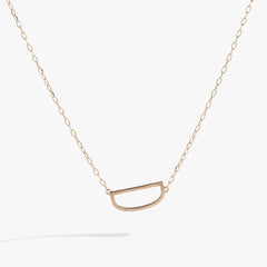 Initial D Precious Elongated Necklace, Necklaces, $ 39.90, A Moment Of Now™