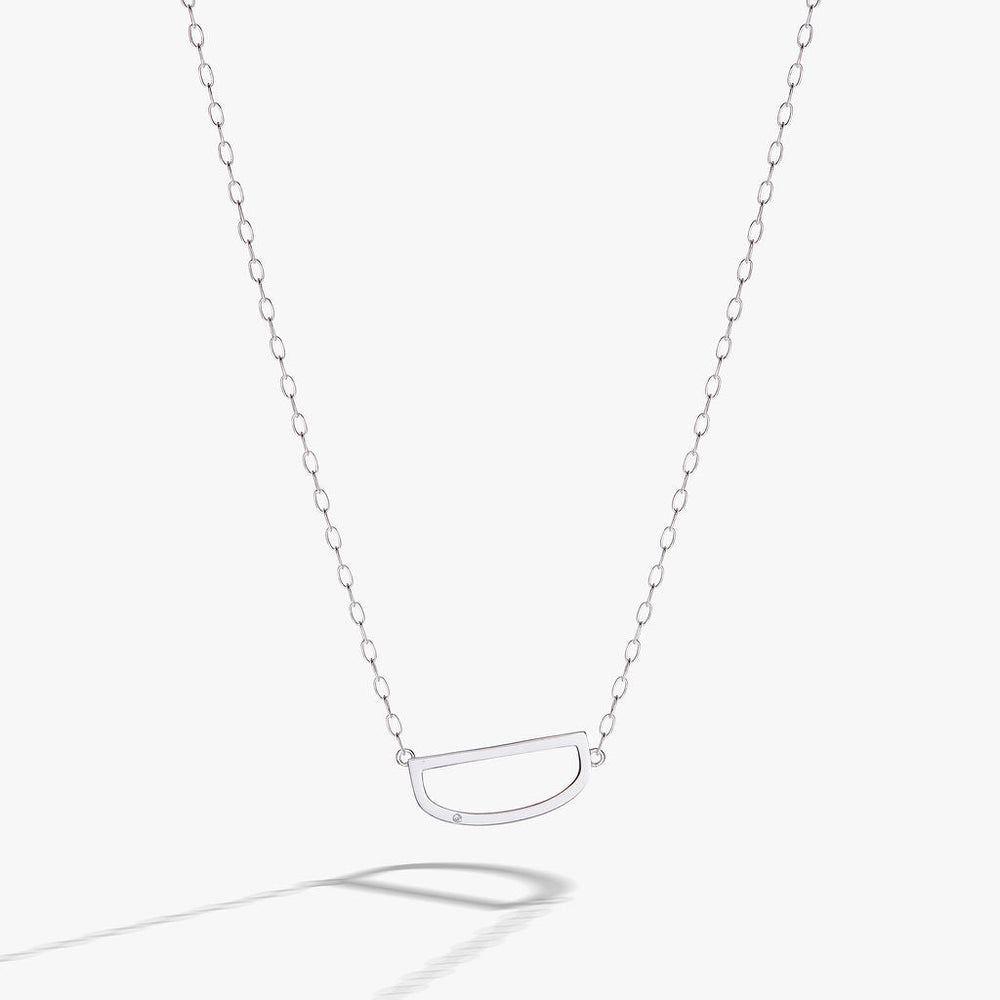 Initial D Precious Elongated Necklace, Necklaces, $ 39.90, A Moment Of Now™