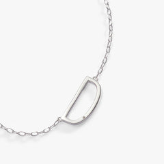 Initial D Precious Elongated Necklace, Necklaces, $ 39.90, A Moment Of Now™