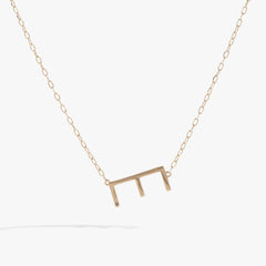 Initial E Precious Elongated Necklace | Boutique In USA, Necklaces, $ 39.90, A Moment Of Now™
