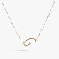 Initial G Precious Elongated Necklace, Necklaces, $ 39.90, A Moment Of Now™