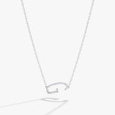 Initial G Precious Elongated Necklace | Boutique In USA, Necklaces, $ 39.90, A Moment Of Now™