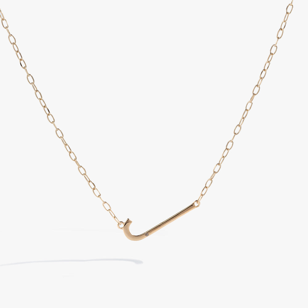 Initial J Precious Elongated Necklace, Necklaces, $ 39.90, A Moment Of Now™