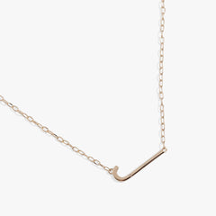 Initial J Precious Elongated Necklace | Boutique In USA, Necklaces, $ 39.90, A Moment Of Now™