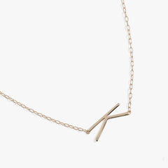 Initial K Precious Elongated Necklace, Necklaces, $ 39.90, A Moment Of Now™