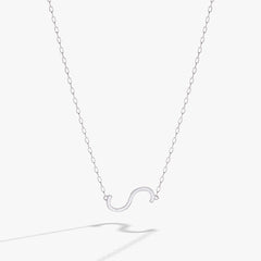 Initial S Precious Elongated Necklace, Necklaces, $ 39.90, A Moment Of Now™