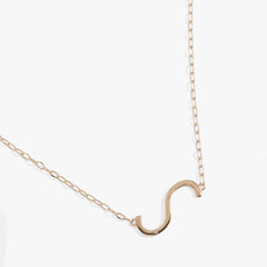Initial S Precious Elongated Necklace, Necklaces, $ 39.90, A Moment Of Now™