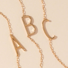 Initial B Precious Elongated Necklace | Boutique In USA, Necklaces, $ 39.90, A Moment Of Now™
