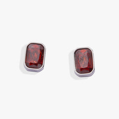 January Emerald-Cut Birthstone Stud, Earrings, $ 28.00, A Moment Of Now™