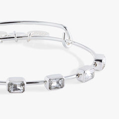 April Birthstone Emerald Cut Bangle | Boutique In USA, Bracelets, $ 34.00, A Moment Of Now™