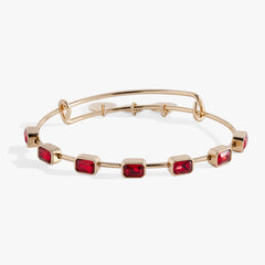 January Birthstone Emerald Cut Bangle, Bracelets, $ 34.00, A Moment Of Now™