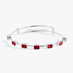 January Birthstone Emerald Cut Bangle, Bracelets, $ 34.00, A Moment Of Now™