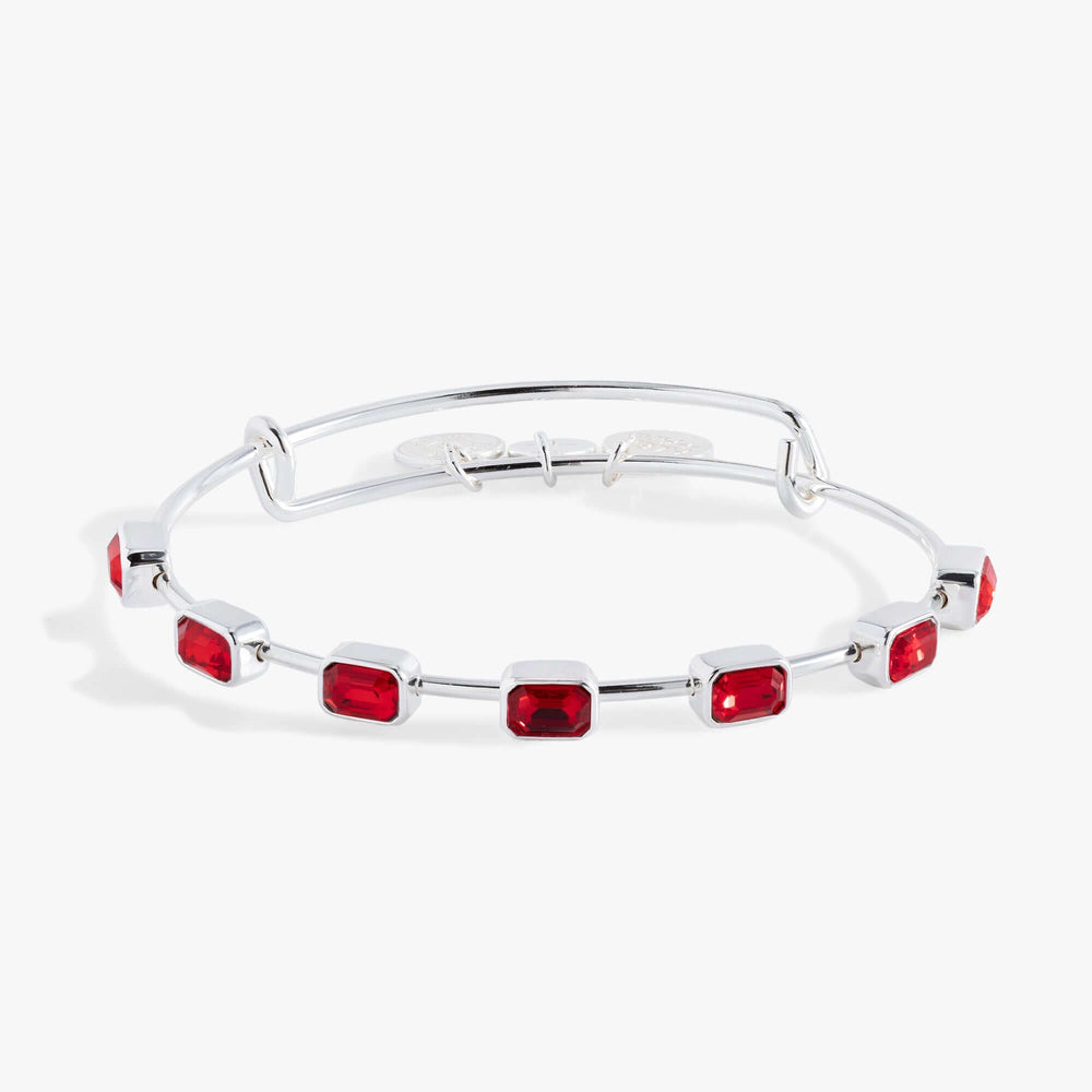 July Birthstone Emerald Cut Bangle | Boutique In USA, Bracelets, $ 34.00, A Moment Of Now™