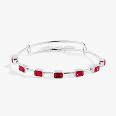 July Birthstone Emerald Cut Bangle | Boutique In USA, Bracelets, $ 34.00, A Moment Of Now™