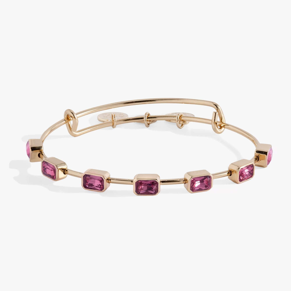 October Birthstone Emerald Cut Bangle | Boutique In USA, Bracelets, $ 34.00, A Moment Of Now™