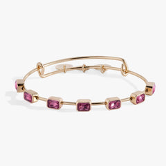 October Birthstone Emerald Cut Bangle | Boutique In USA, Bracelets, $ 34.00, A Moment Of Now™