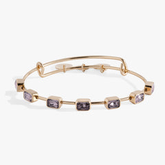 June Birthstone Emerald Cut Bangle, Bracelets, $ 34.00, A Moment Of Now™