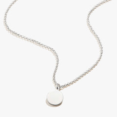 Small Circle Charm Necklace, 19'' | Boutique In USA, Necklaces, $ 6.90, A Moment Of Now™