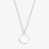 Small Circle Charm Necklace, 19'' | Boutique In USA, Necklaces, $ 19.90, A Moment Of Now™
