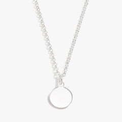 Small Circle Charm Necklace, 19'' | Boutique In USA, Necklaces, $ 6.90, A Moment Of Now™