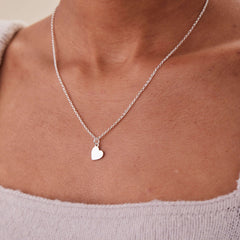 Small Heart Charm Necklace, 19'' | Boutique In USA, Necklaces, $ 19.90, A Moment Of Now™
