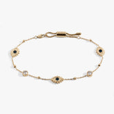 Evil Eye Crystal Anklet, Anklets, $ 44.00, A Moment Of Now™
