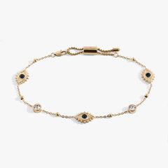 Evil Eye Crystal Anklet, Anklets, $ 44.00, A Moment Of Now™