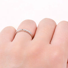 925 Sterling Silver Moissanite Ring - Luxury Elegance, Rings, $ 55.00, A Moment Of Now™