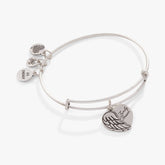 'Family Forever' Angel Wing Heart Charm Bangle, Bracelets, $ 28.00, A Moment Of Now™