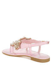 Nayasa Pn Buckle Pearls Flats Sandals - Stylish Comfort, Sandals, $ 79.99, A Moment Of Now™